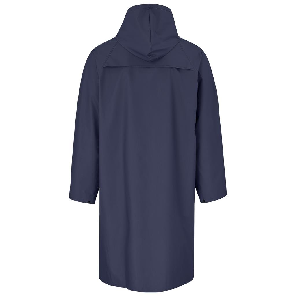 Light Duty Storm Rubberised Polyester/PVC Raincoat - Navy