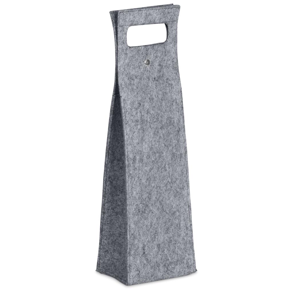 Hoppla Velto RPET Felt Single Wine Bottle Carrier - Image 5