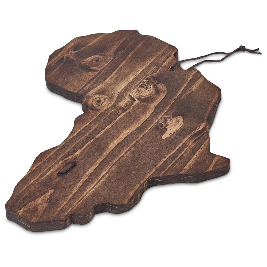 Serendipio African Shaped Wooden Serving Board