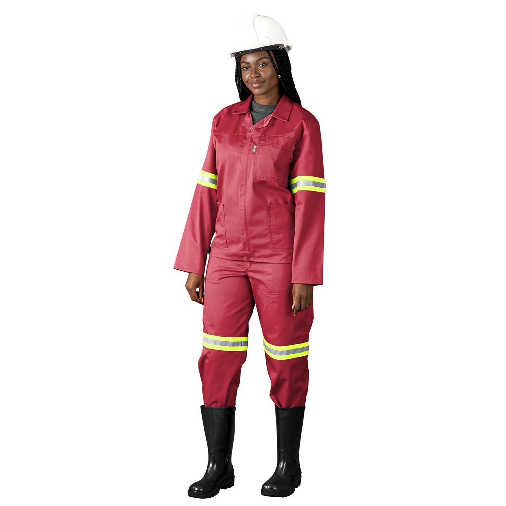 Trade Polycotton Conti Suit - Reflective Arms & Legs - Yellow Tape