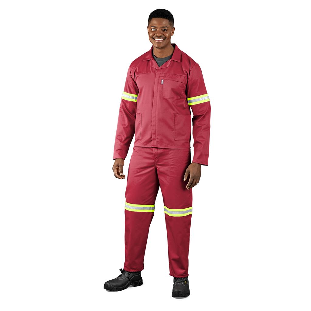 Trade Polycotton Conti Suit - Reflective Arms & Legs - Yellow Tape - Image 6