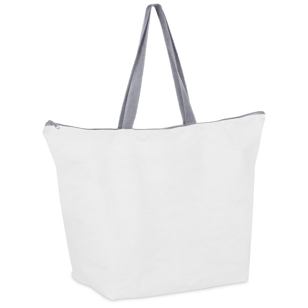 Hoppla Skyline Recycled PET Stitch-Bond Shopper With Zip - Image 11