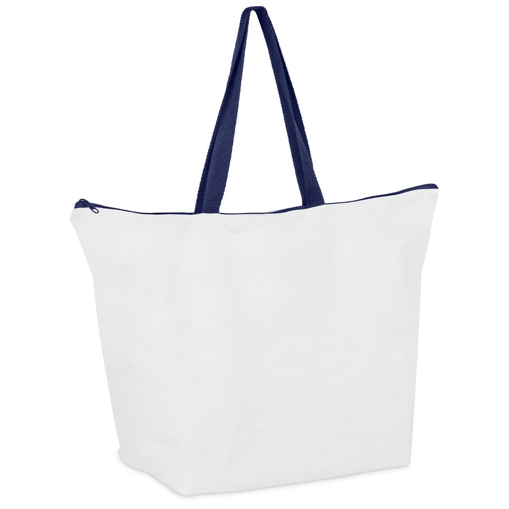 Hoppla Skyline Recycled PET Stitch-Bond Shopper With Zip - Image 12
