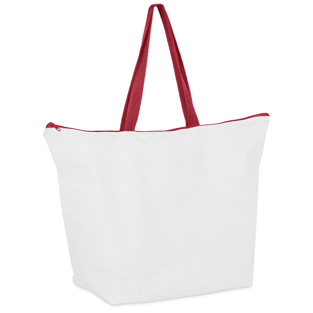 Hoppla Skyline Recycled PET Stitch-Bond Shopper With Zip - Image 15