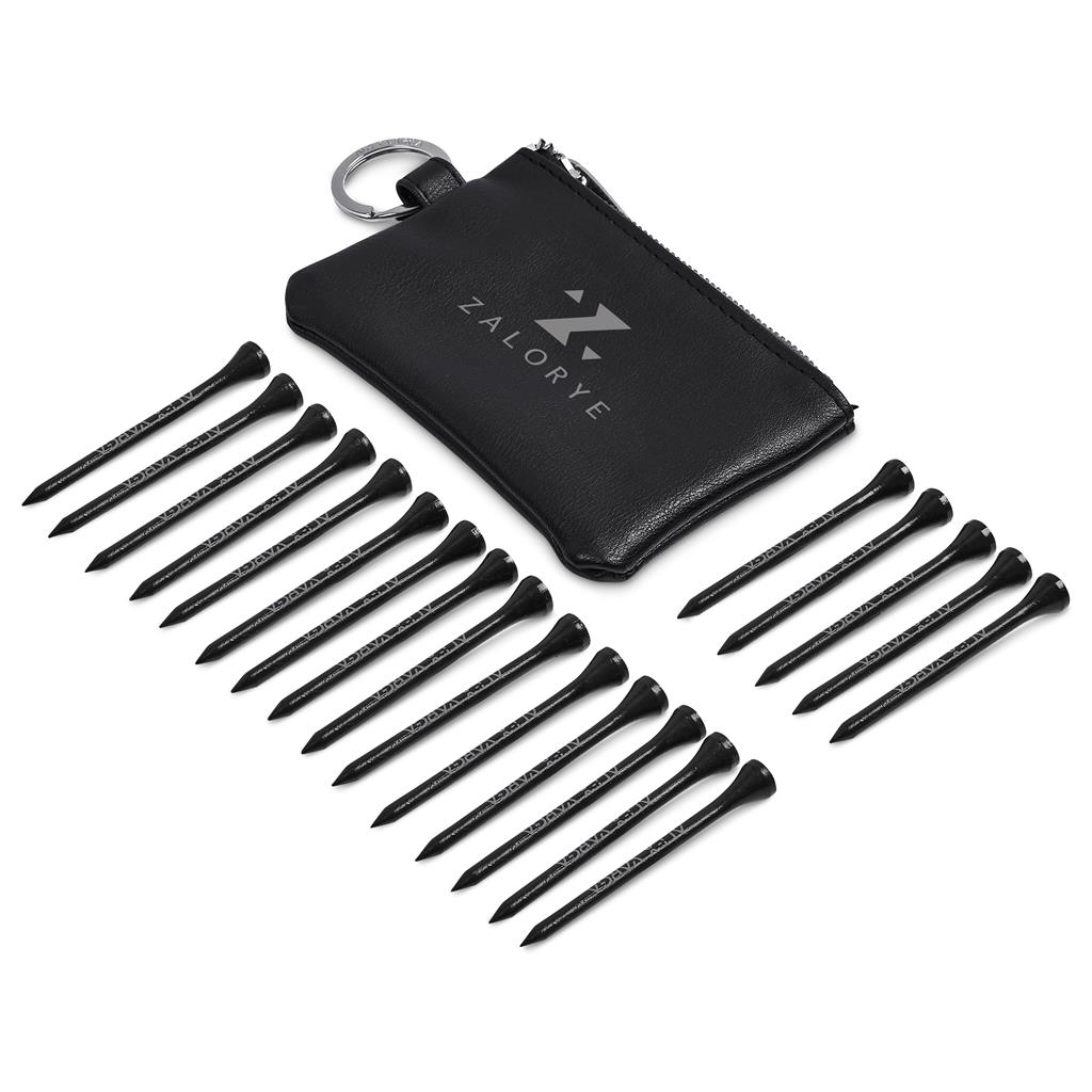 Alex Varga Dinero Pouch and Tees Golf Set