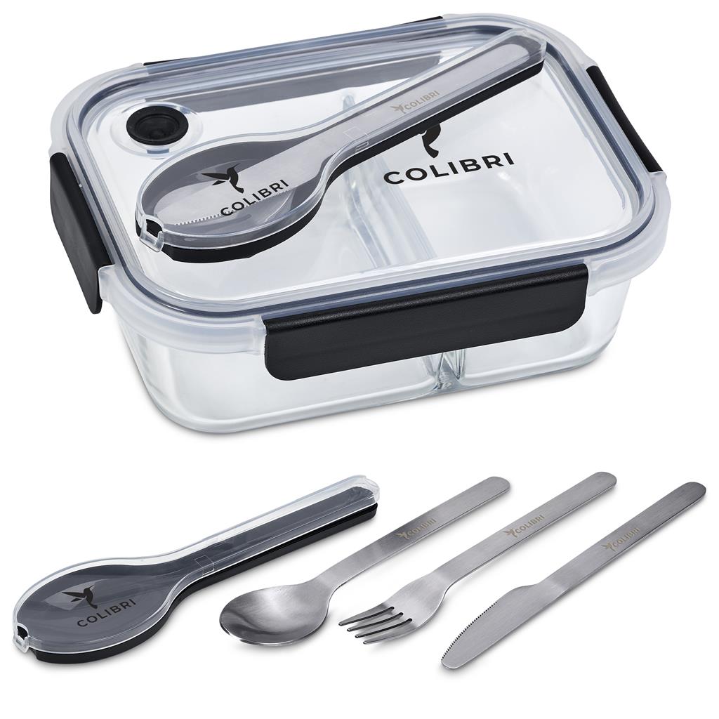 Serendipio Mealmate Lunch Box & Cutlery Set