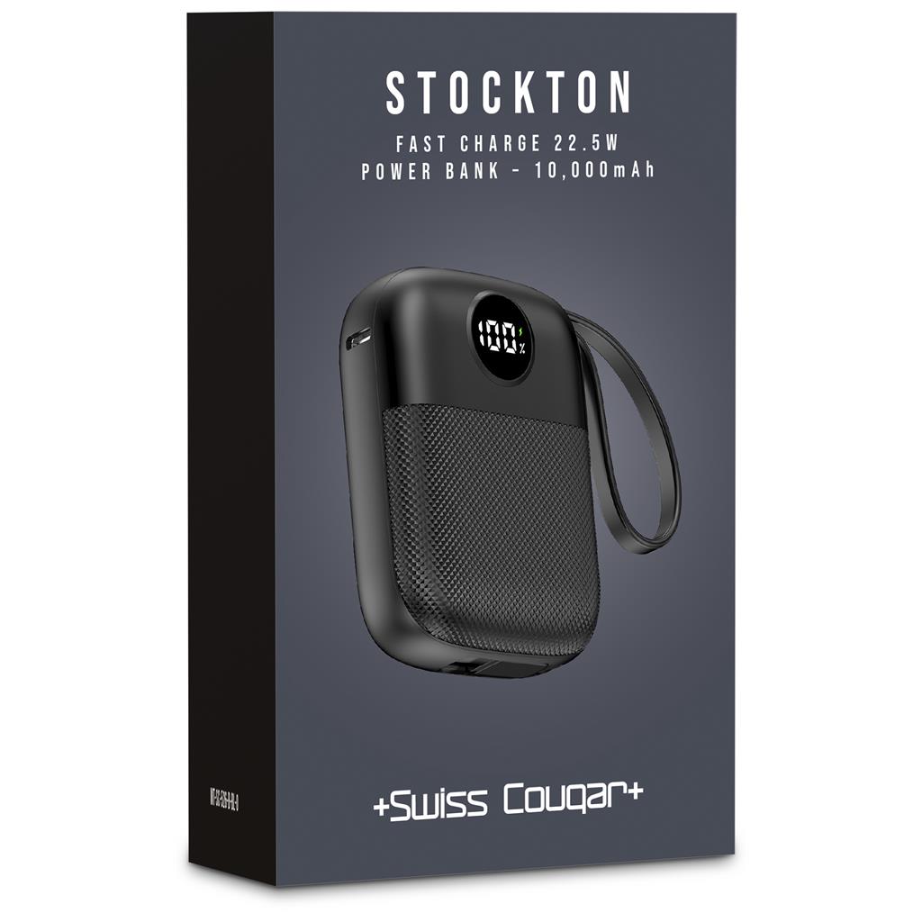 Swiss Cougar Stockton Fast Charge 22.5W Power Bank - 10 000mAh