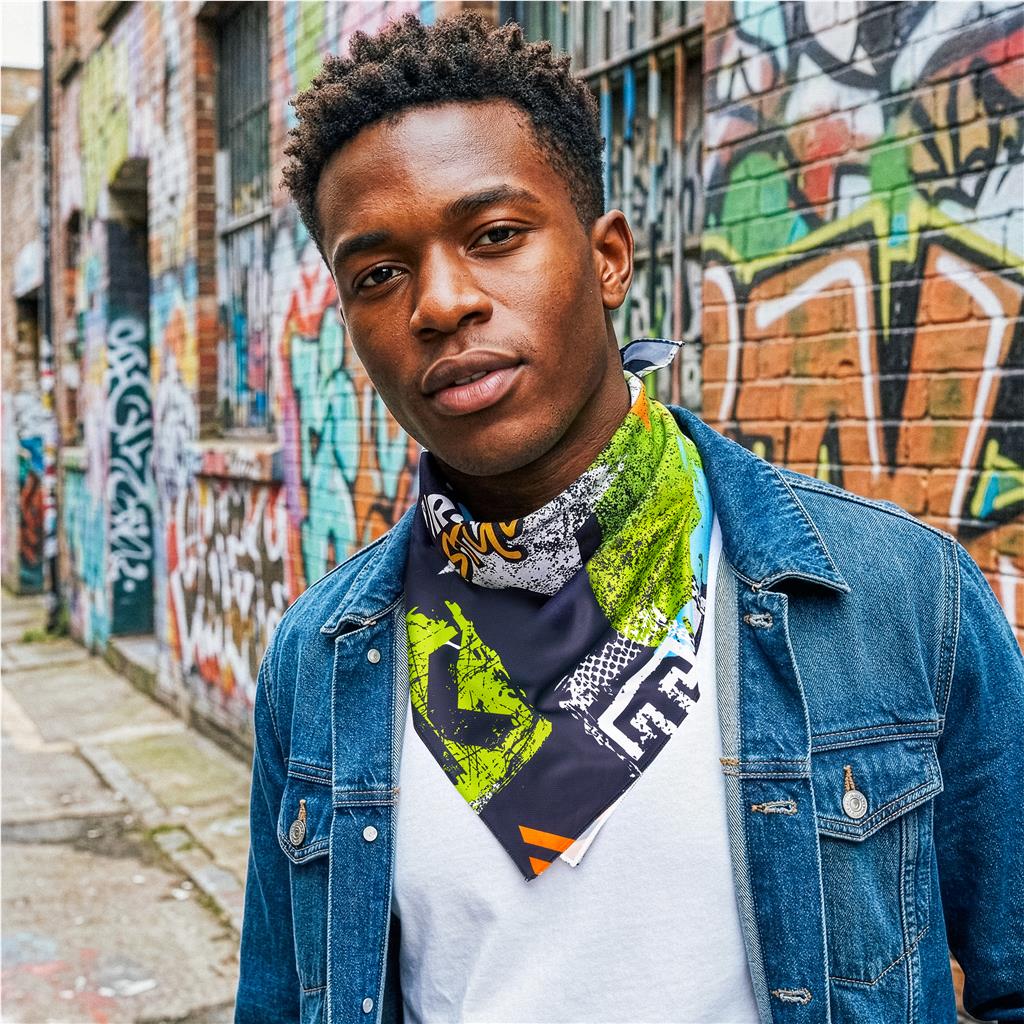 Pre-Printed Sample Hoppla Nurva Polyester Bandana