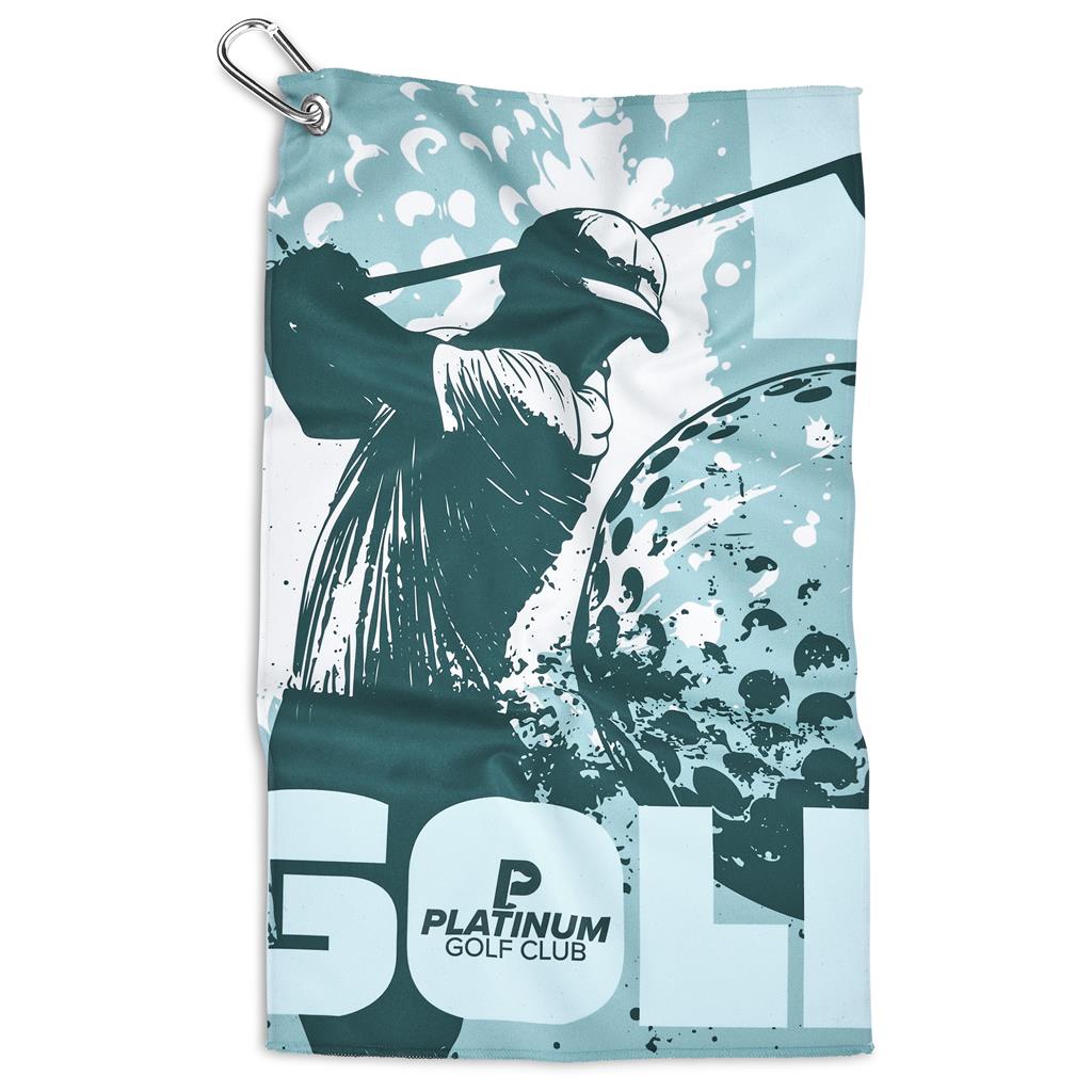 Pre-Production Sample Hoppla Clubhouse Golf Towel - Single Sided Branding
