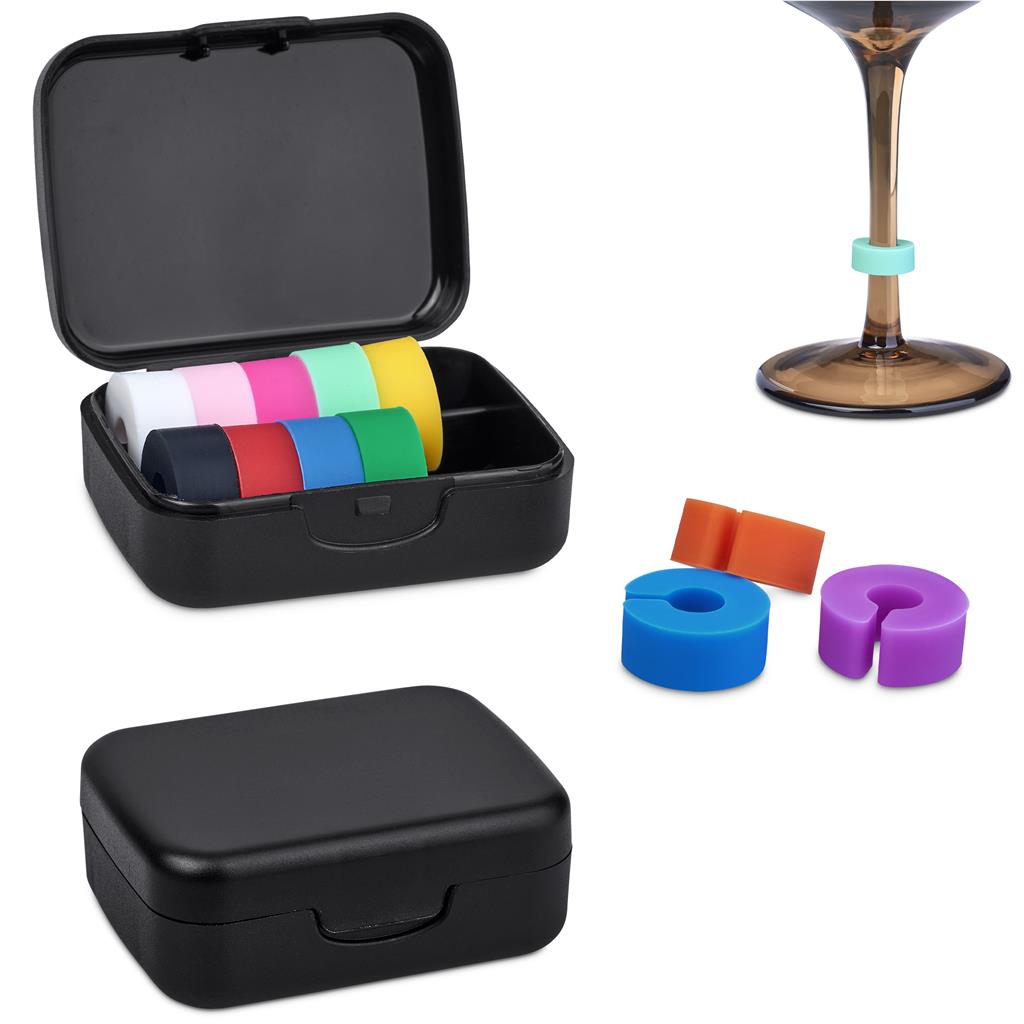 Altitude Clink Wine Glass Marker Rings Set - Image 6