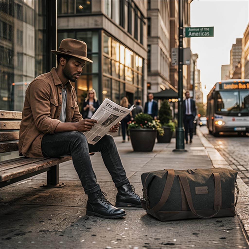 Serendipio Hamilton Canvas Weekend Bag - Image 6