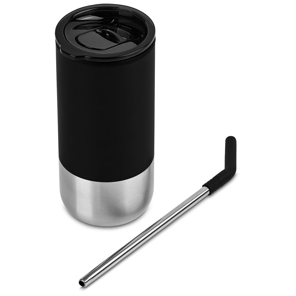 Kooshty Cheerio Stainless Steel & Plastic Double-Wall Tumbler & Straw – 480ml - Image 10