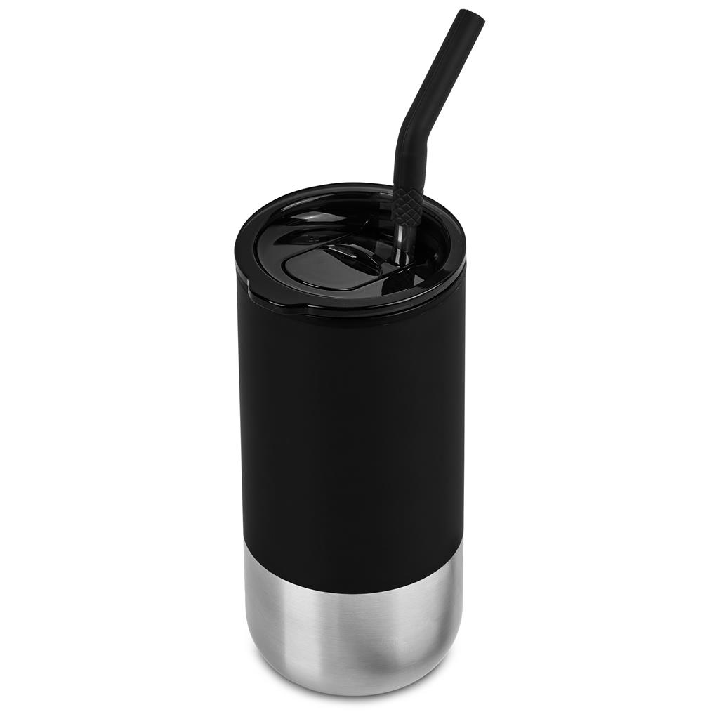 Kooshty Cheerio Stainless Steel & Plastic Double-Wall Tumbler & Straw – 480ml - Image 8
