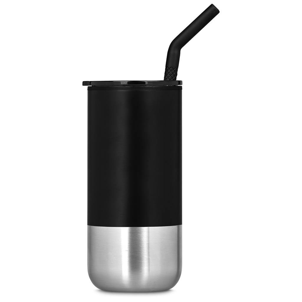 Kooshty Cheerio Stainless Steel & Plastic Double-Wall Tumbler & Straw – 480ml - Image 12