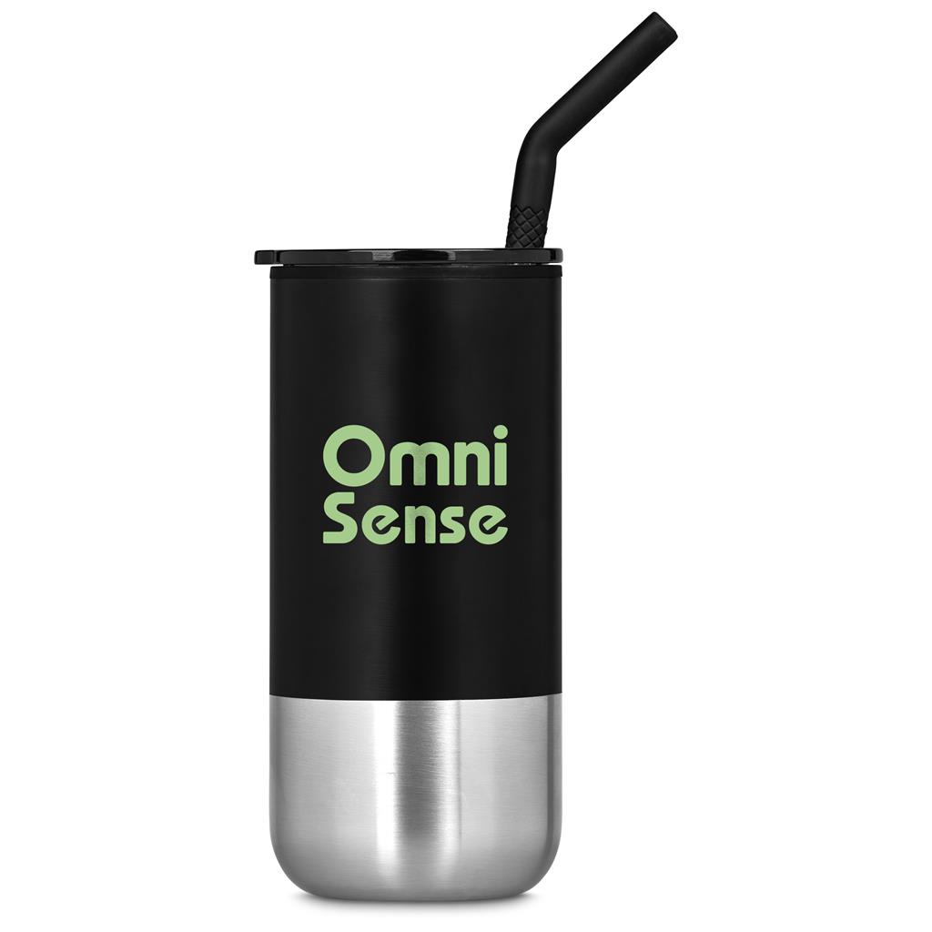 Kooshty Cheerio Stainless Steel & Plastic Double-Wall Tumbler & Straw – 480ml - Image 6