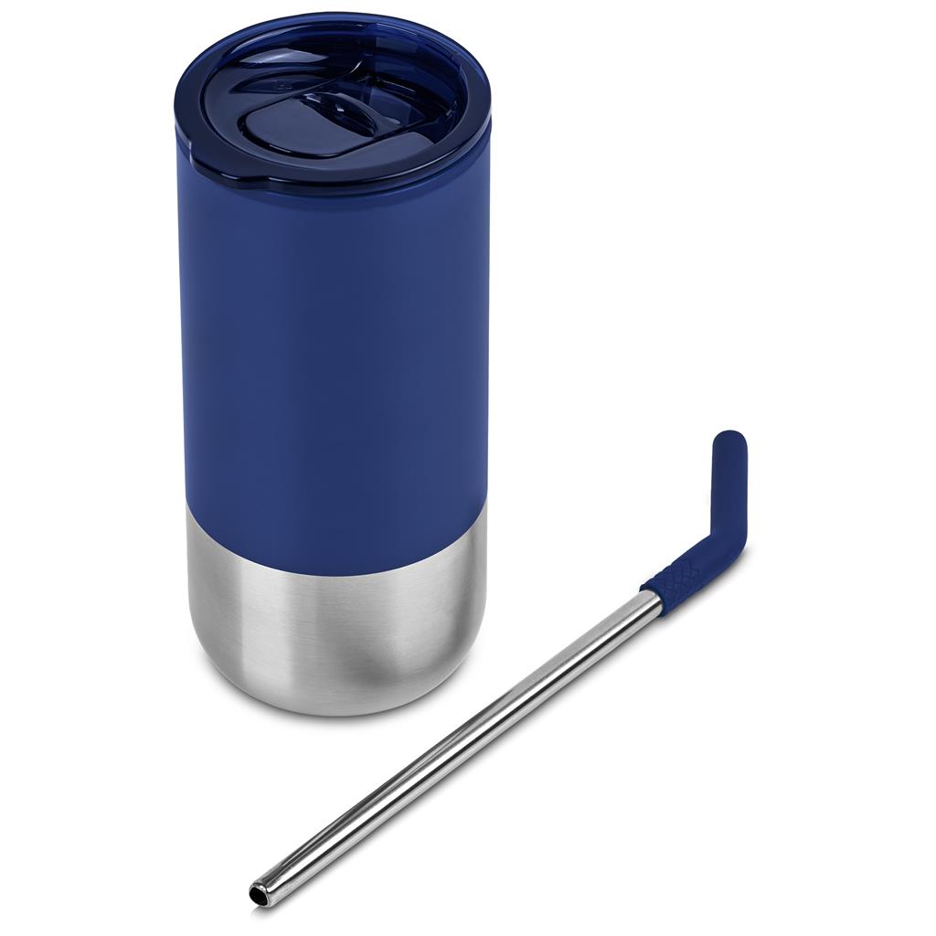 Kooshty Cheerio Stainless Steel & Plastic Double-Wall Tumbler & Straw – 480ml - Image 23