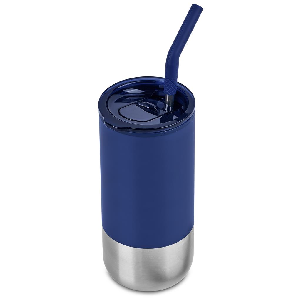Kooshty Cheerio Stainless Steel & Plastic Double-Wall Tumbler & Straw – 480ml - Image 20