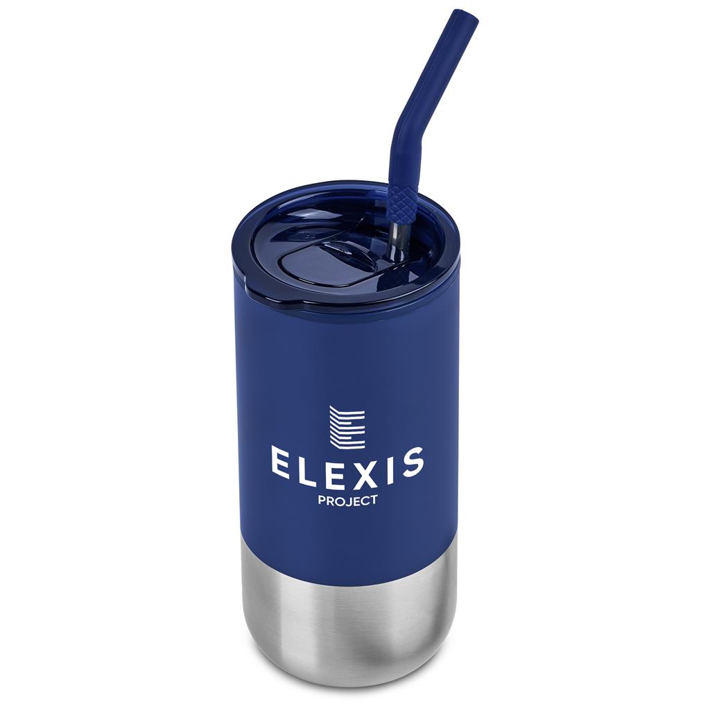 Kooshty Cheerio Stainless Steel & Plastic Double-Wall Tumbler & Straw – 480ml - Image 17