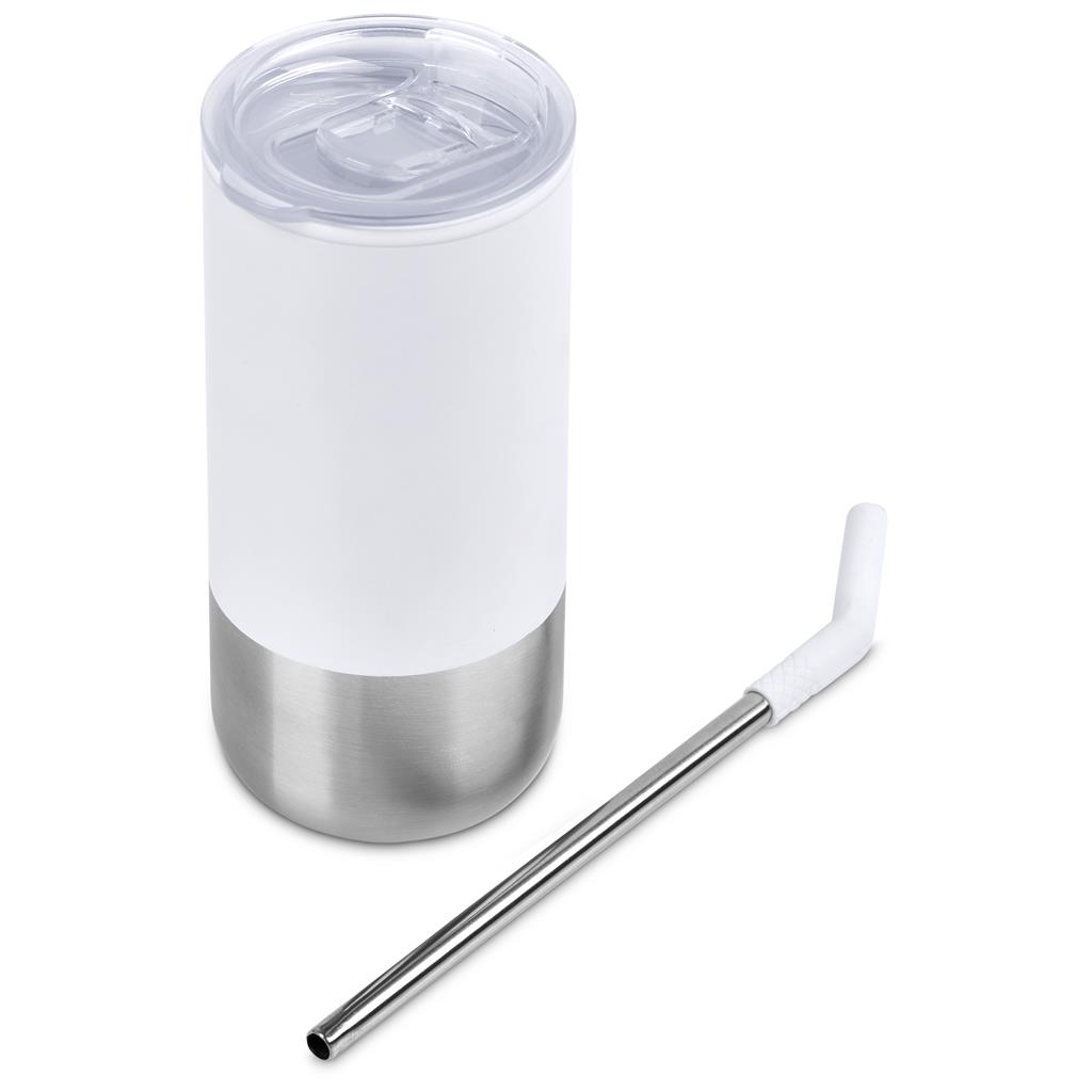 Kooshty Cheerio Stainless Steel & Plastic Double-Wall Tumbler & Straw – 480ml - Image 35