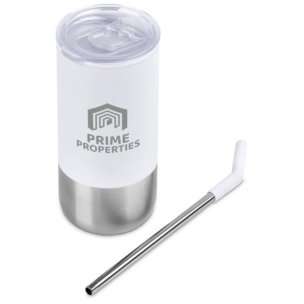 Kooshty Cheerio Stainless Steel & Plastic Double-Wall Tumbler & Straw – 480ml - Image 27