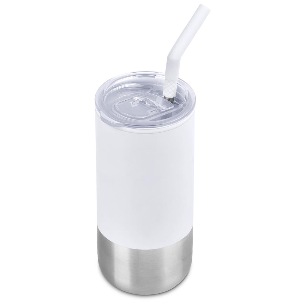 Kooshty Cheerio Stainless Steel & Plastic Double-Wall Tumbler & Straw – 480ml - Image 34