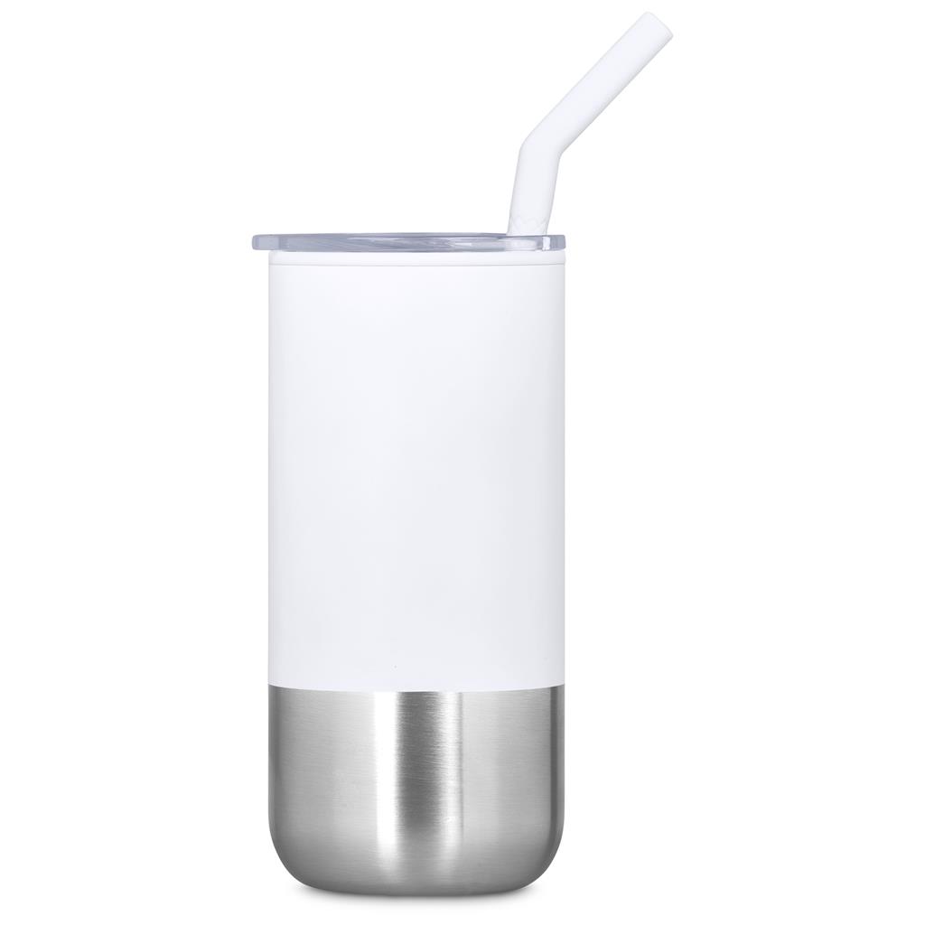 Kooshty Cheerio Stainless Steel & Plastic Double-Wall Tumbler & Straw – 480ml - Image 31