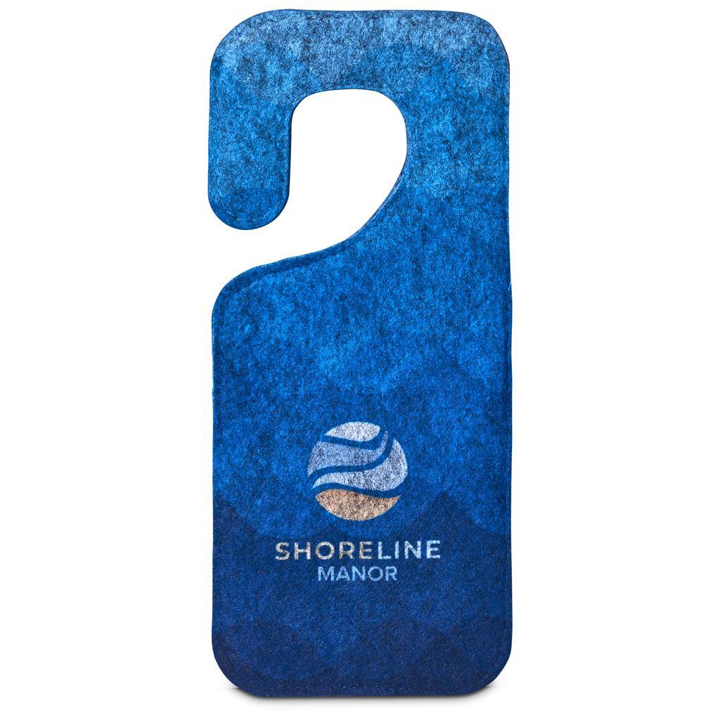Pre-Production Sample Hoppla Hangit RPET Felt Door Hanger - Image 7