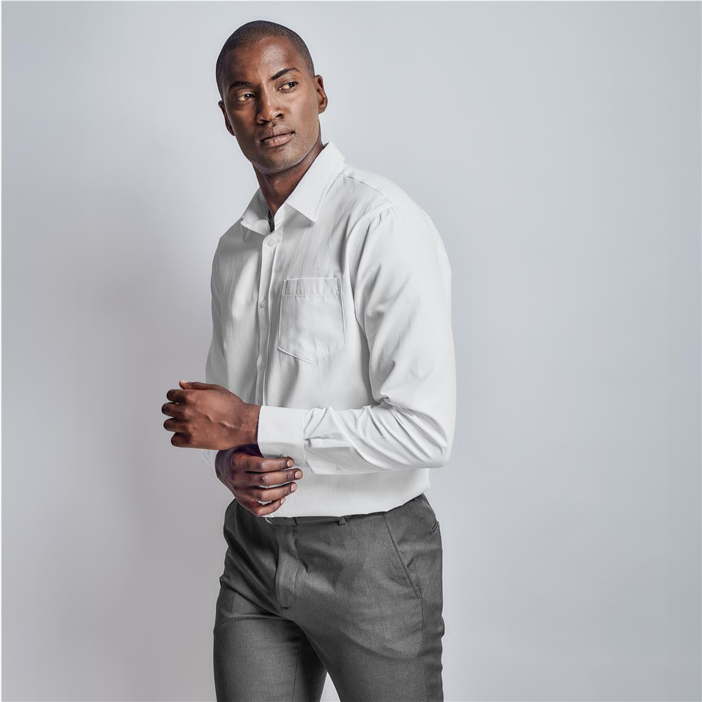 Mens Long Sleeve Carolina Shirt - White