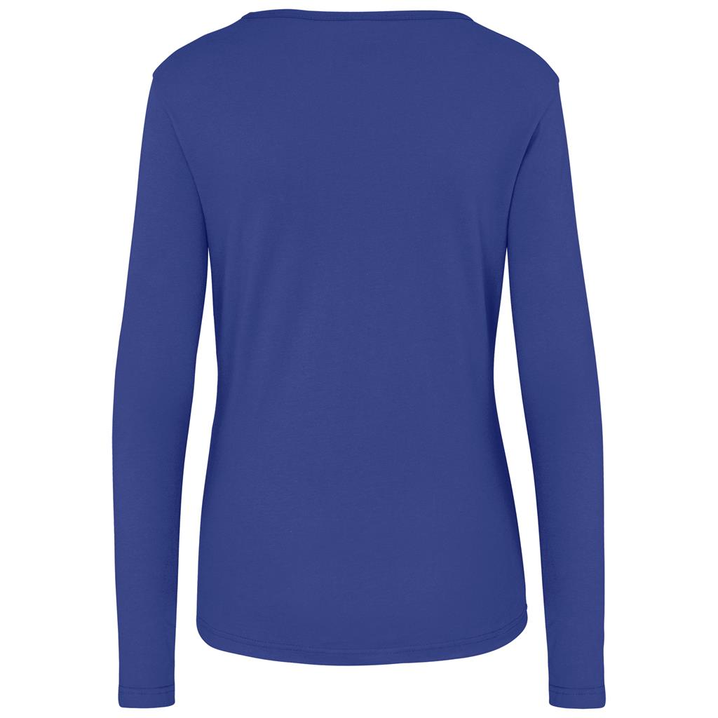 Ladies Long Sleeve Portland T-Shirt - Royal Blue