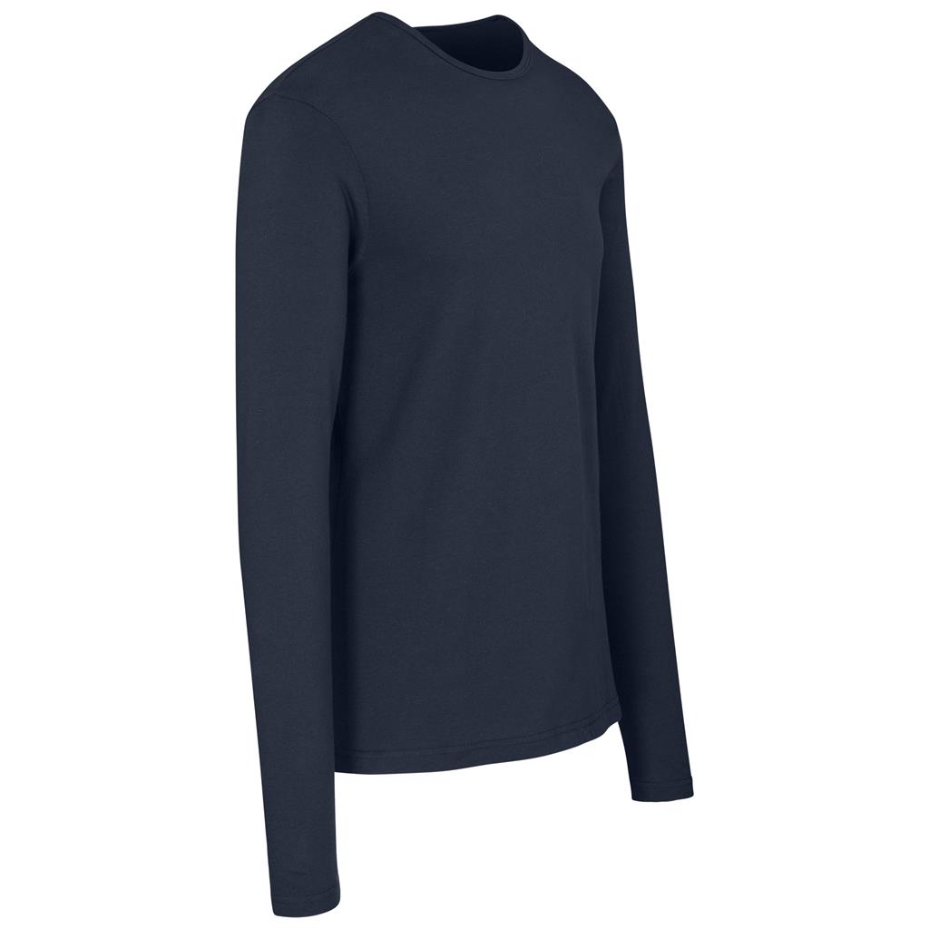 Mens Long Sleeve Portland T-Shirt - Navy