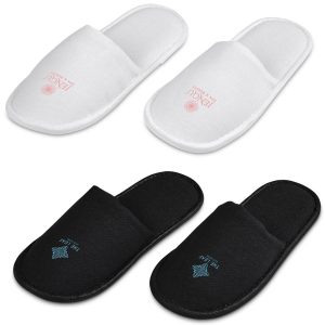 Serendipio Be Our Guest Linen Slippers