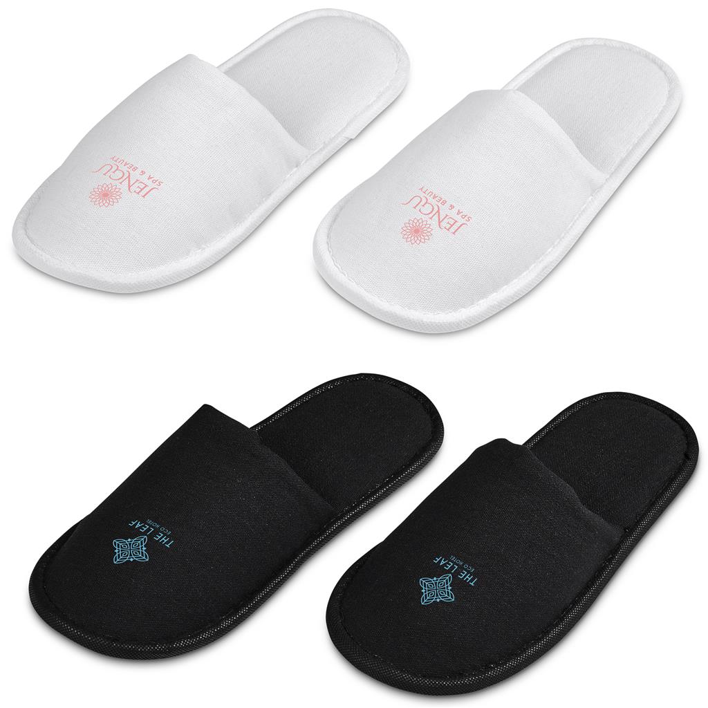 Serendipio Be Our Guest Linen Slippers