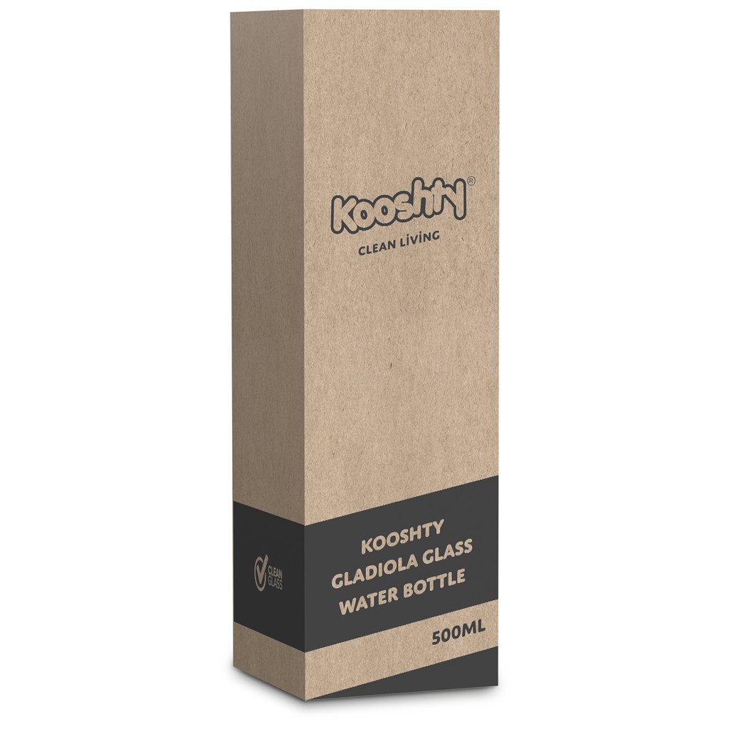 Kooshty Gladiola Glass Water Bottle - 500ml - Image 3