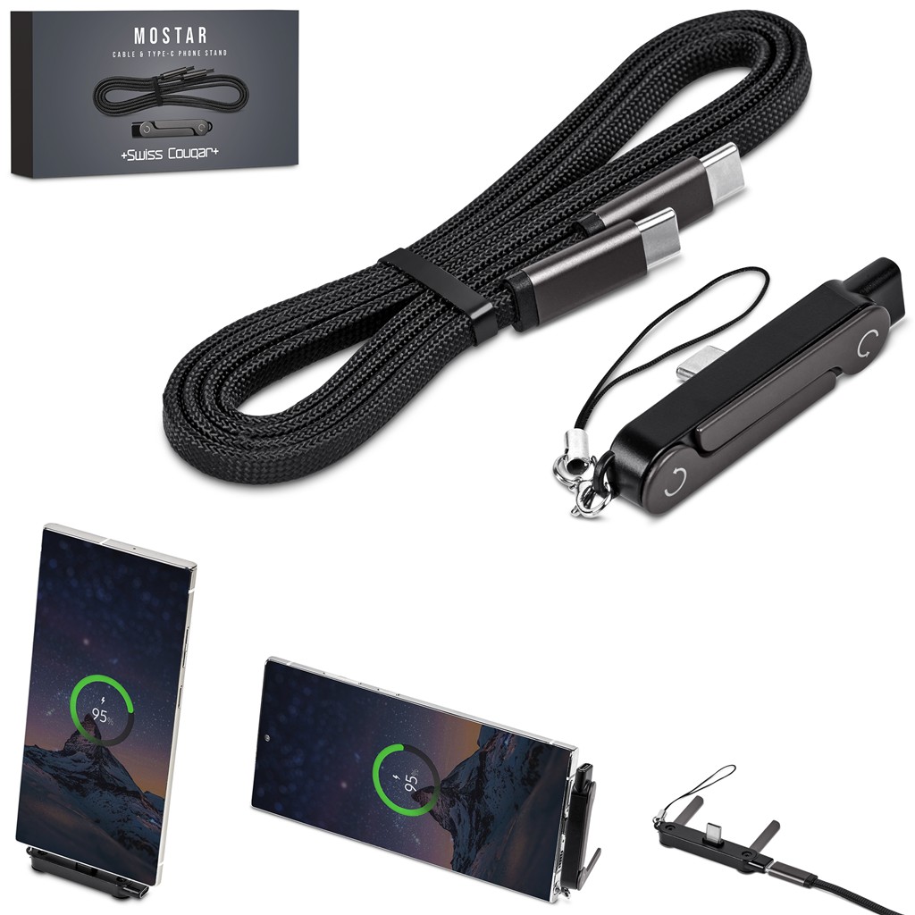Swiss Cougar Mostar Fast Charge Cable & Type-C Phone Stand - Image 30