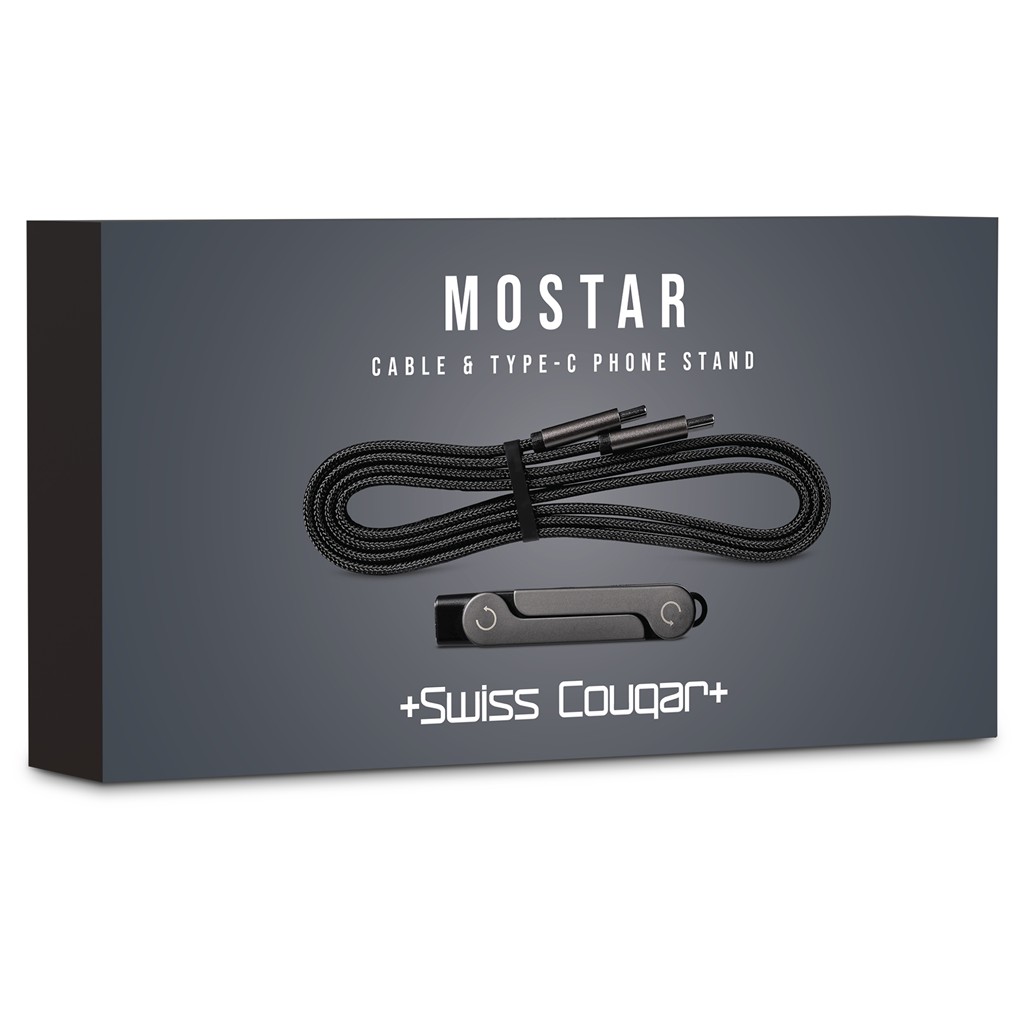 Swiss Cougar Mostar Fast Charge Cable & Type-C Phone Stand - Image 6