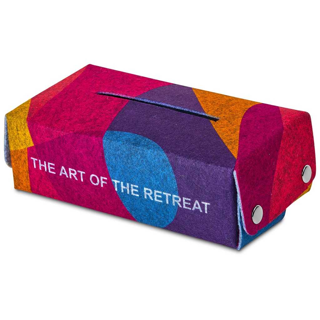 Hoppla Revive RPET Felt Tissue Box Cover - Image 5