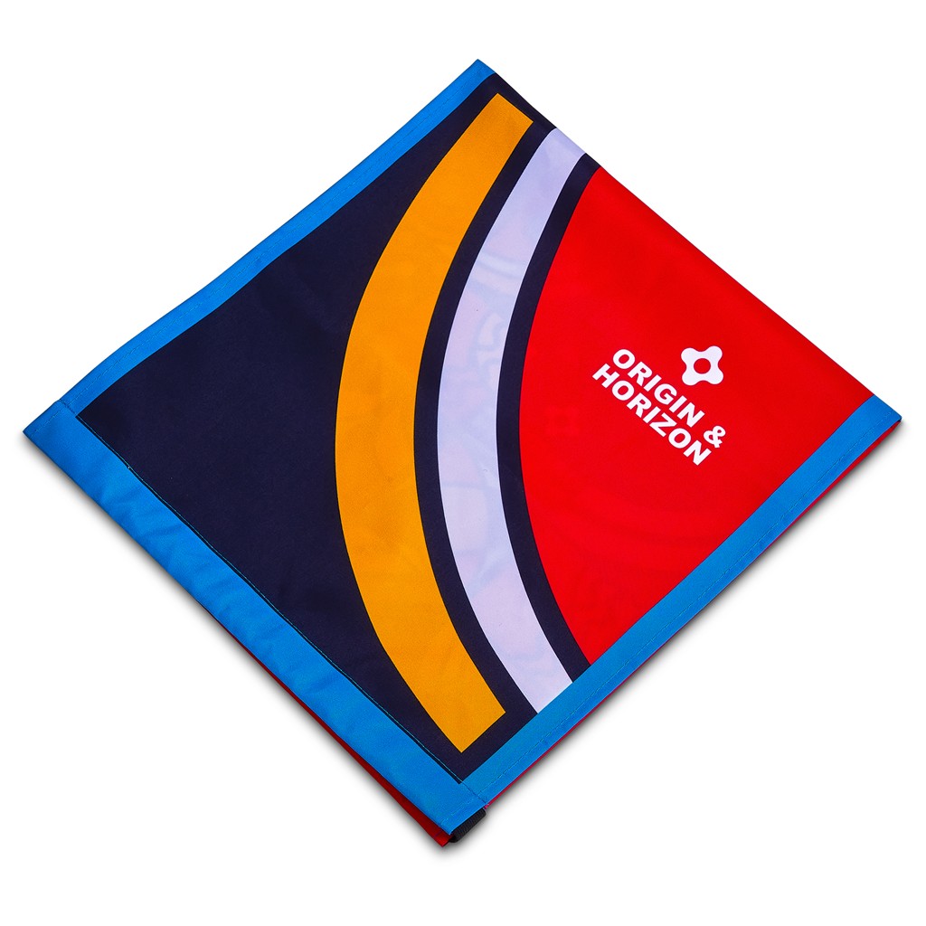 Pre-Printed Sample Hoppla Attendee Polyester Chair Back Cover - Image 3