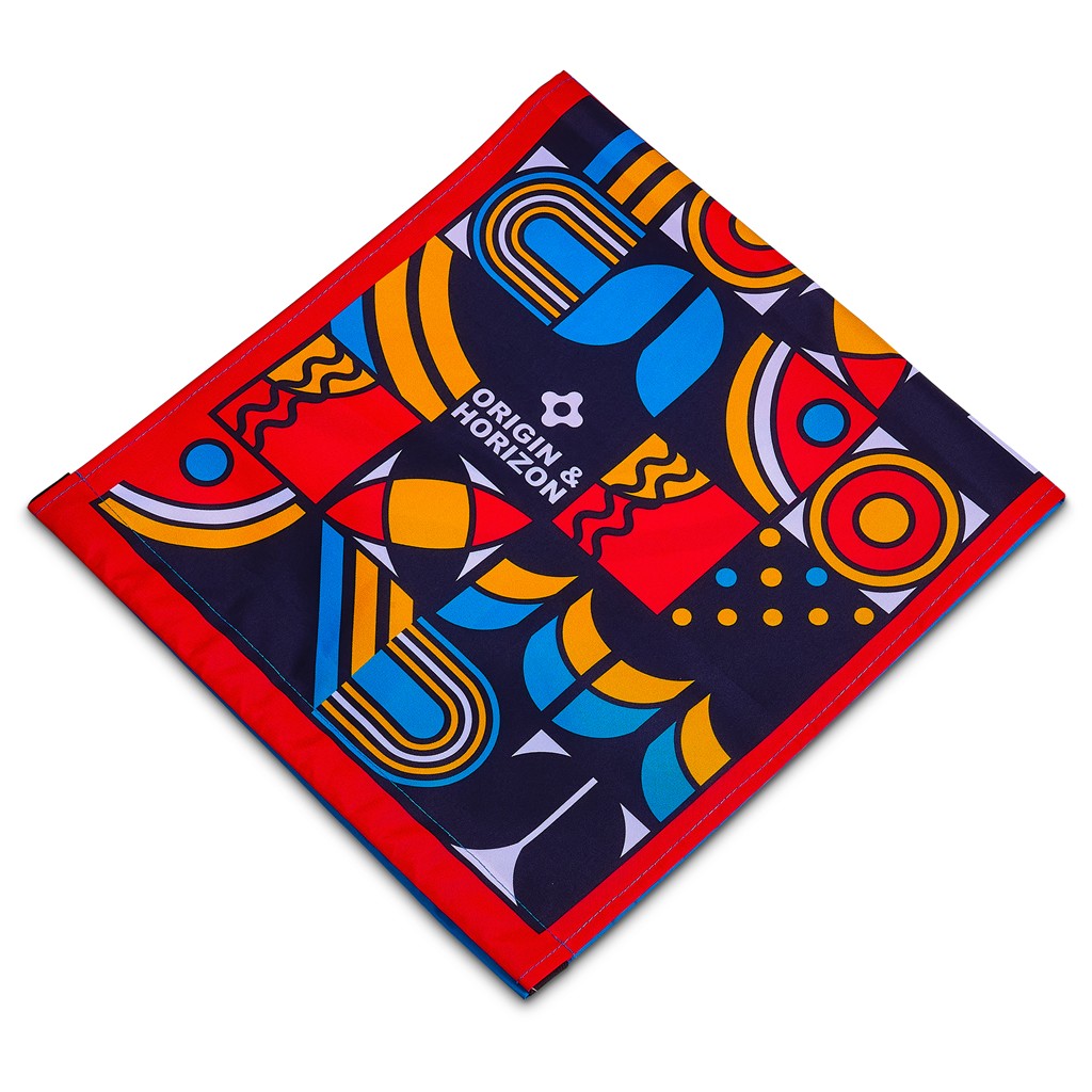 Pre-Printed Sample Hoppla Attendee Polyester Chair Back Cover - Image 4