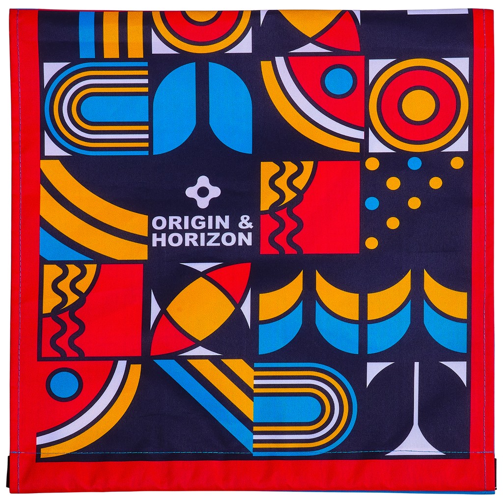 Pre-Printed Sample Hoppla Attendee Polyester Chair Back Cover - Image 6