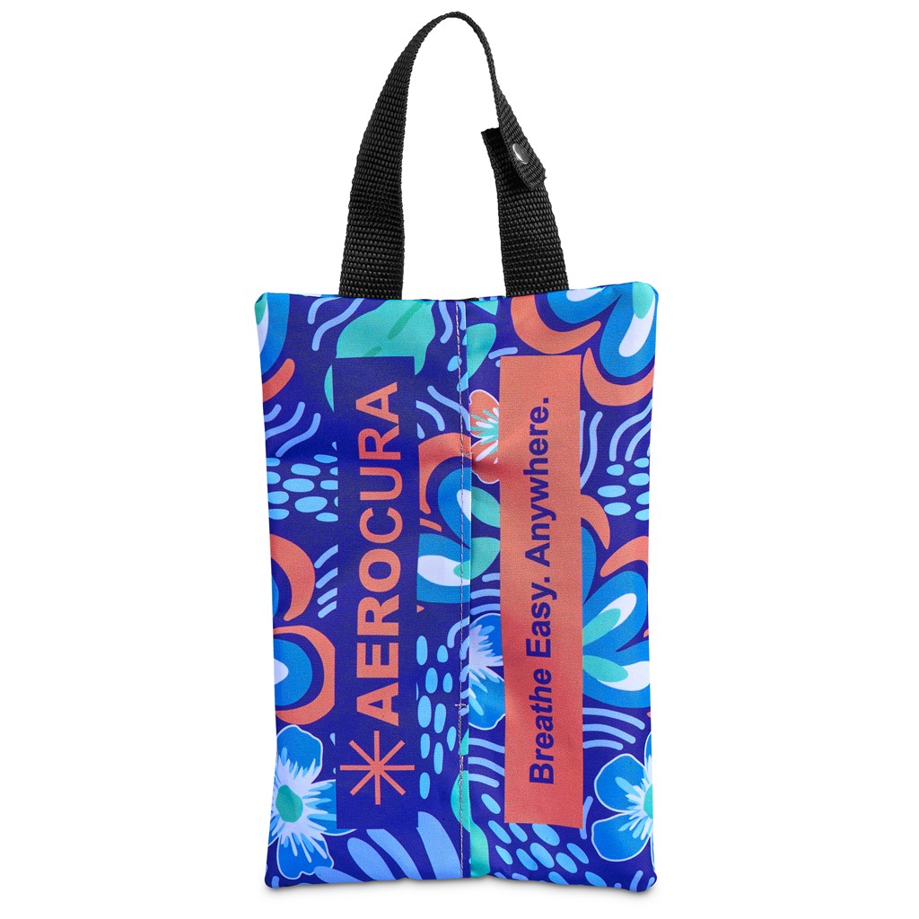Pre-Production Sample Hoppla Hanki Polyester Travel Tissue Pouch - Image 6