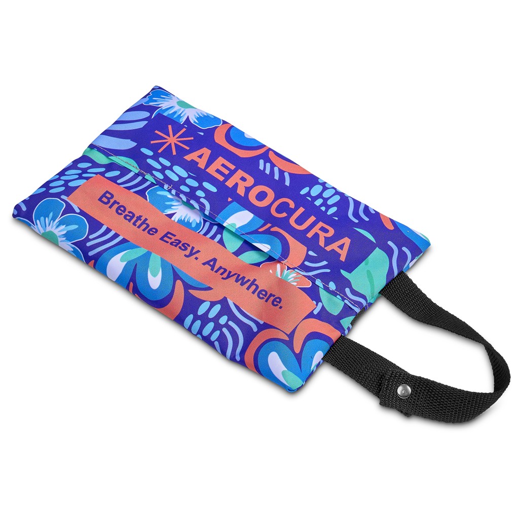 Pre-Production Sample Hoppla Hanki Polyester Travel Tissue Pouch - Image 7