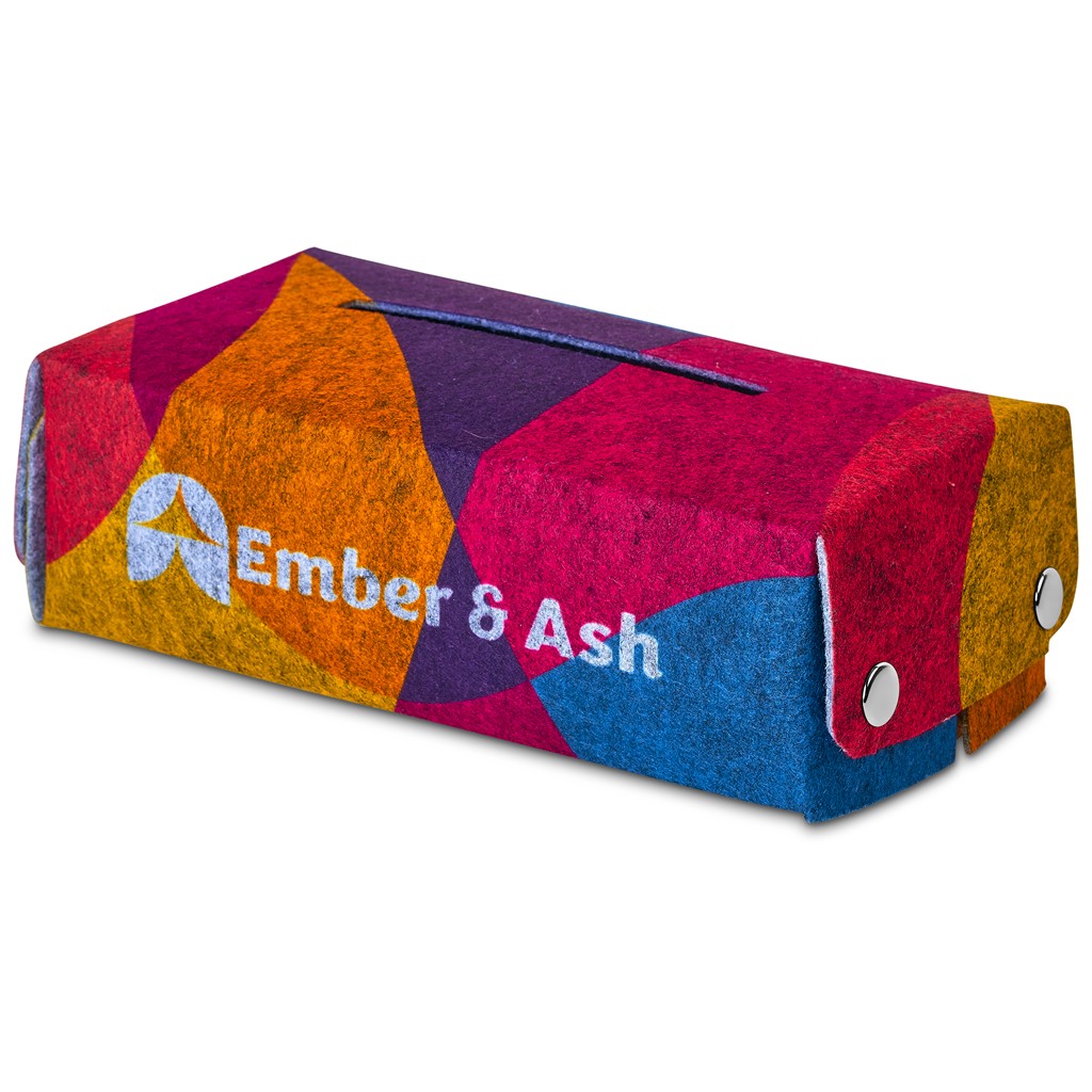 Pre-Production Sample Hoppla Revive RPET Felt Tissue Box Cover - Image 6