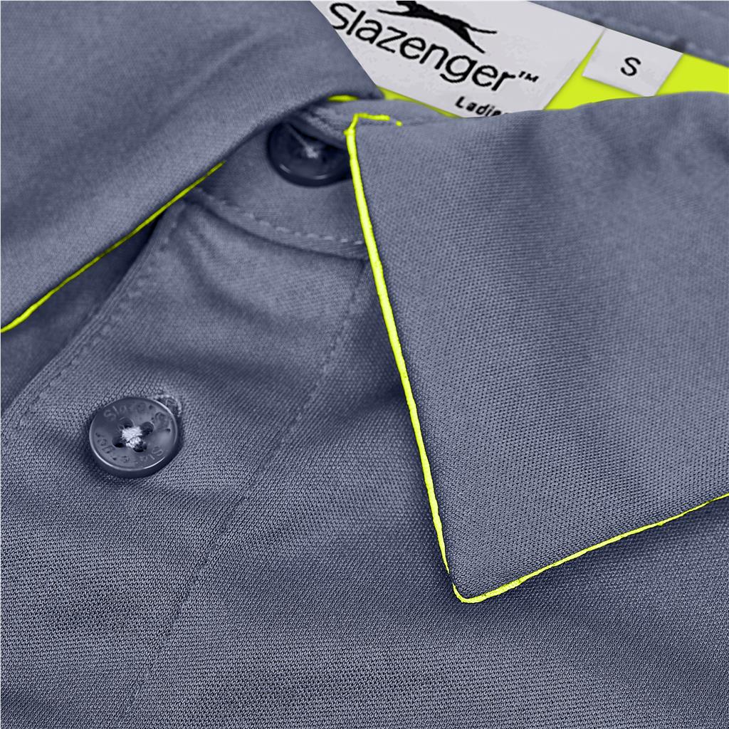 Ladies Glendower Golf Shirt - Yellow - Image 3
